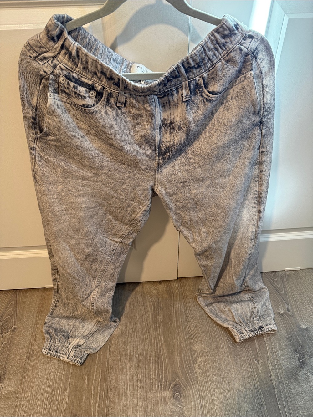 rag & bone Grey Elastic Waist Denim Joggers Miramar size M